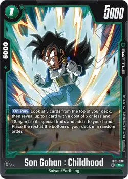 Son Gohan : Childhood #FB01-088 · Dragon Ball Super: Fusion world
