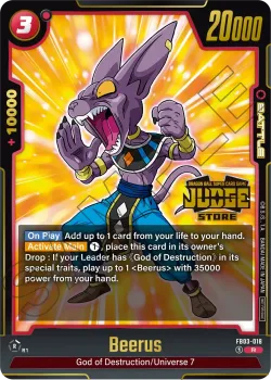 Beerus #FB03-018 · Dragon Ball Super: Fusion world