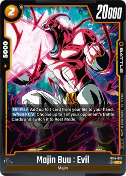 Majin Buu : Evil #FB04-091 · Dragon Ball Super: Fusion world