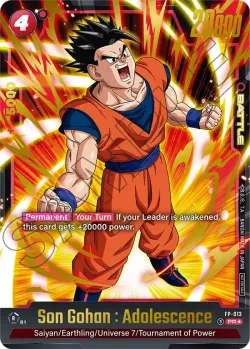 Son Gohan : Adolescence #FP-013 · Dragon Ball Super: Fusion world