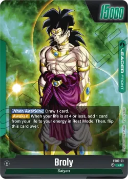 Broly #FS03-01 · Dragon Ball Super: Fusion world