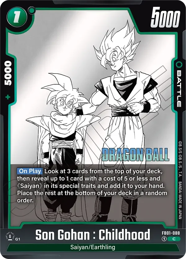 Son Gohan : Childhood 「FB01-088-p2」「EN」