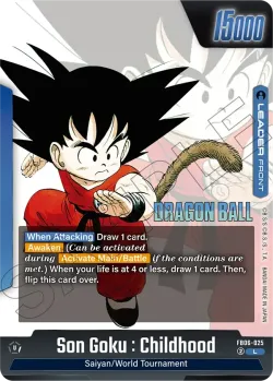 Son Goku : Childhood #FB06-025 · Dragon Ball Super: Fusion world