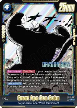 Great Ape Son Goku #SB01-017 · Dragon Ball Super: Fusion world