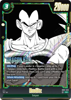 Raditz #SB01-026 · Dragon Ball Super: Fusion world