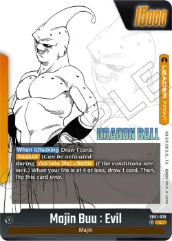 Majin Buu : Kid #SB01-029 · Dragon Ball Super: Fusion world