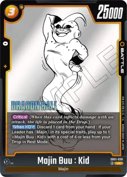 Majin Buu : Kid #SB01-038 · Dragon Ball Super: Fusion world