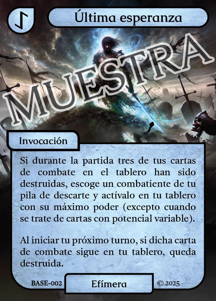 Última esperanza 「BASE 002/183」「ES」