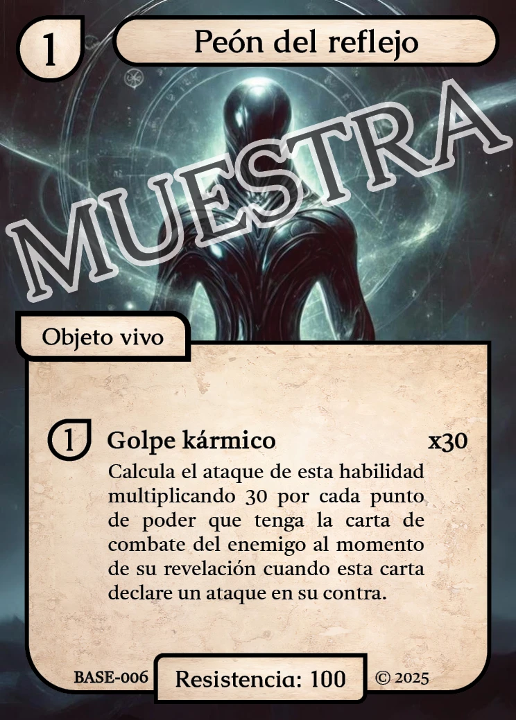 Peón del reflejo 「BASE 006/183」「ES」