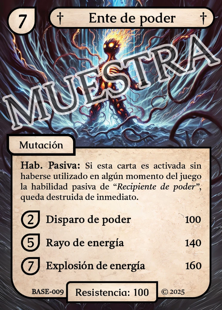 Ente de poder 「BASE 009/183」「ES」