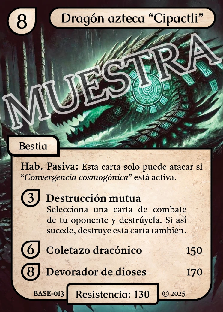 Dragón azteca "Cipactli" 「BASE 013/183」「ES」