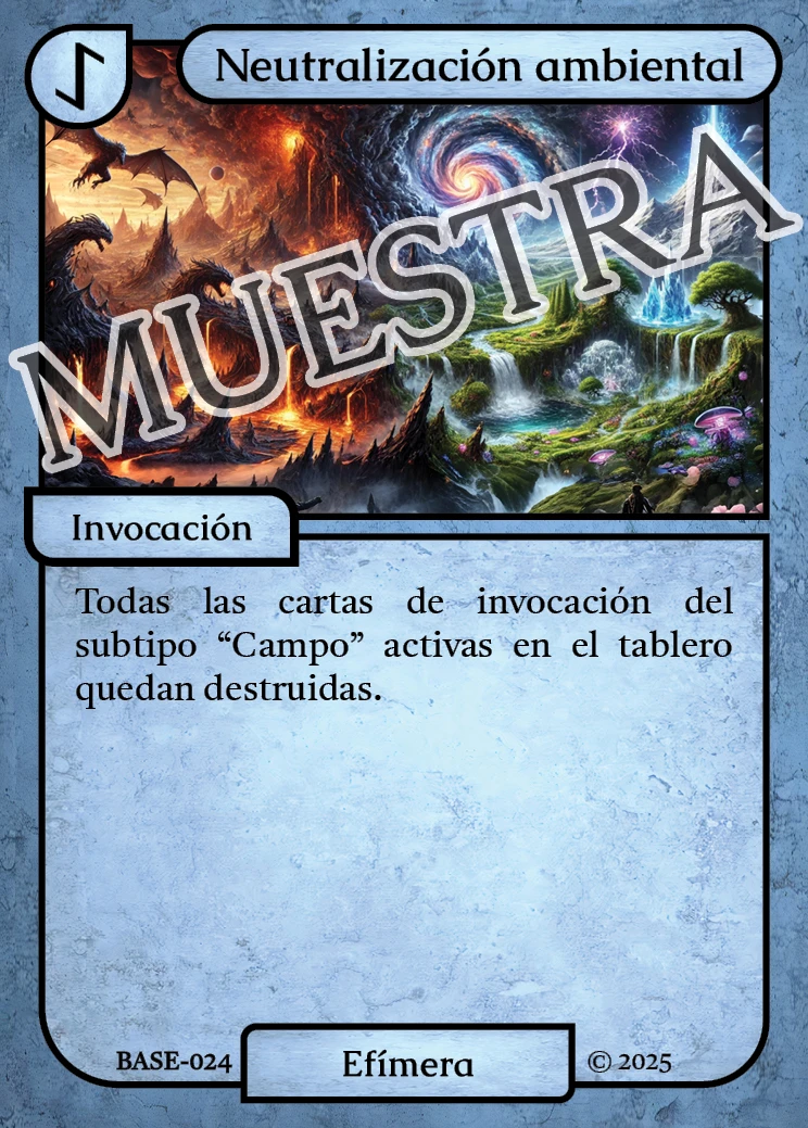 Neutralización ambiental 「BASE 024/183」「ES」