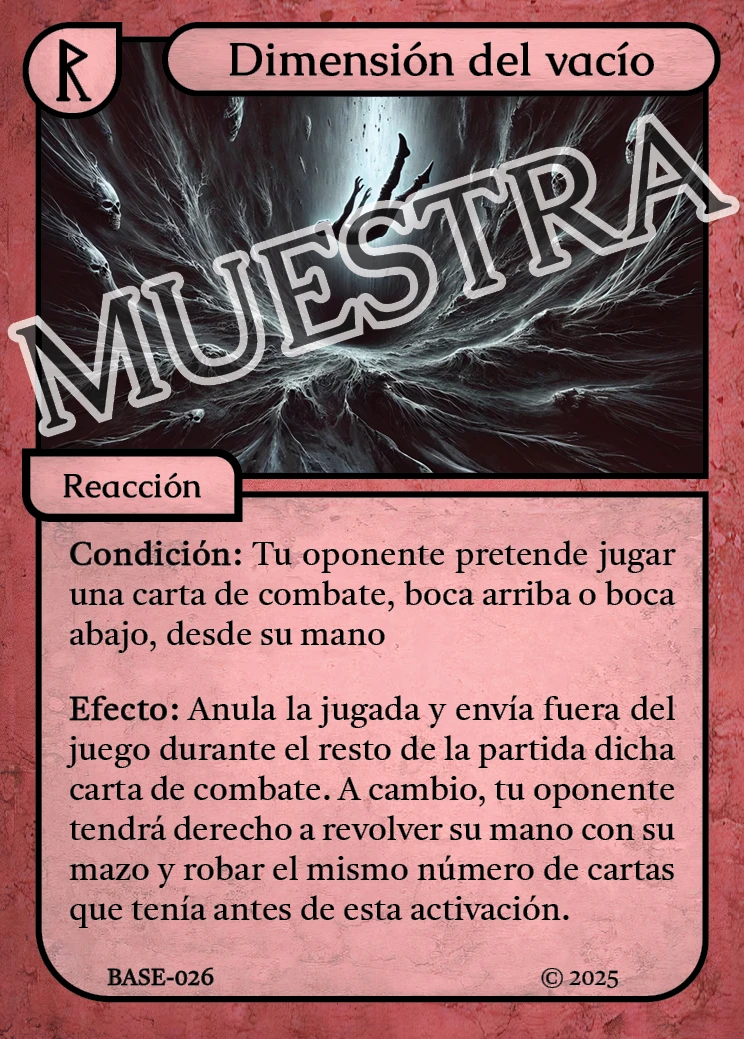 Dimensión del vacío 「BASE 026/183」「ES」