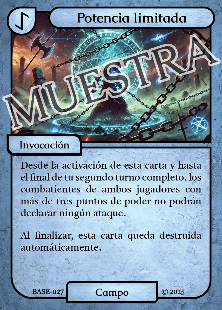 Potencia limitada 「BASE 027/183」「ES」