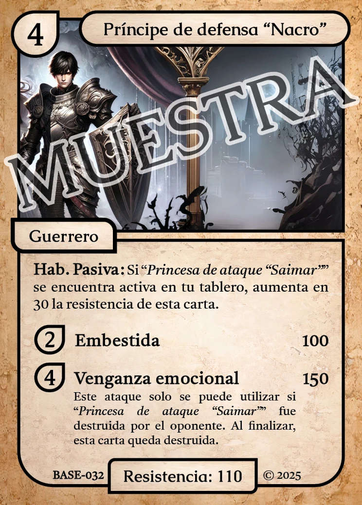 Príncipe de defensa "Nacro" 「BASE 032/183」「ES」