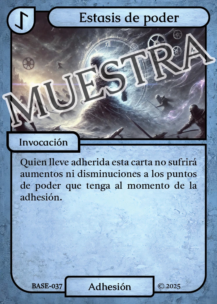 Estasis de poder 「BASE 037/183」「ES」
