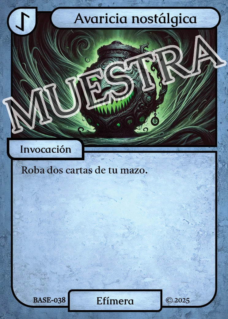 Avaricia nostálgica 「BASE 038/183」「ES」