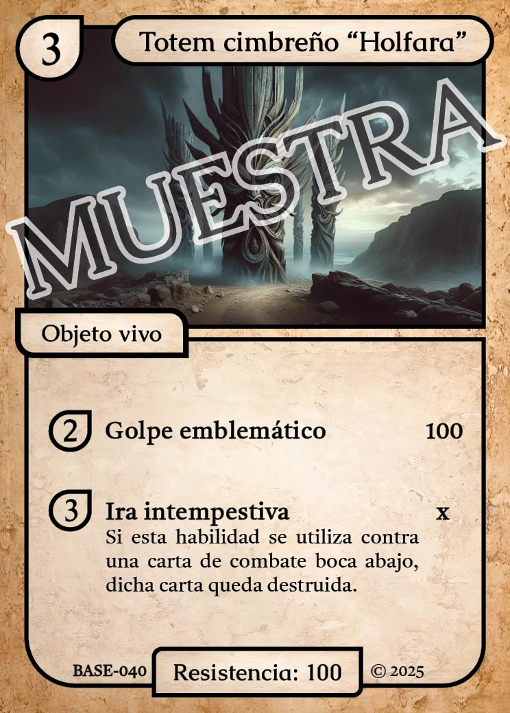 Totem cimbreño "Holfara" 「BASE 040/183」「ES」