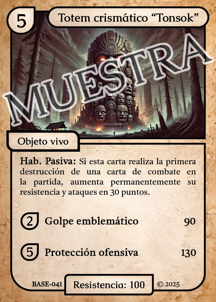 Totem crismático "Tonsok" 「BASE 041/183」「ES」