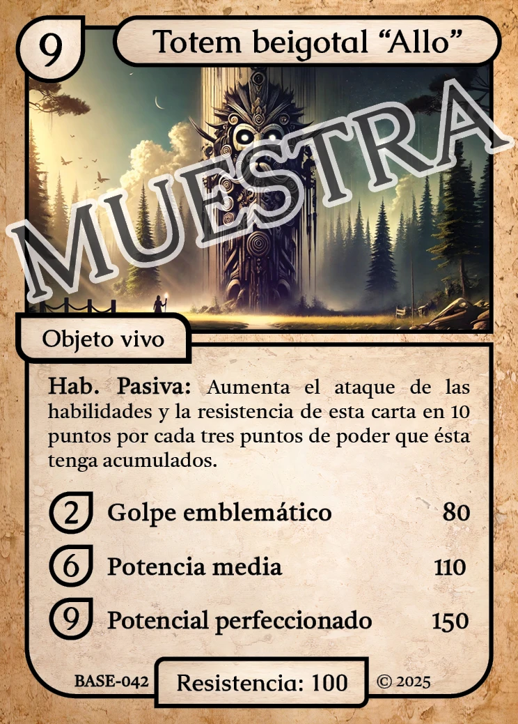 Totem beigotal "Allo" 「BASE 042/183」「ES」