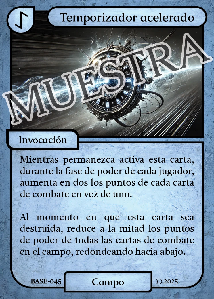 Temporizador acelerado 「BASE 045/183」「ES」