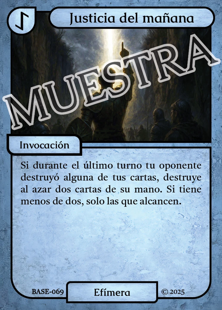 Justicia del mañana 「BASE 069/183」「ES」