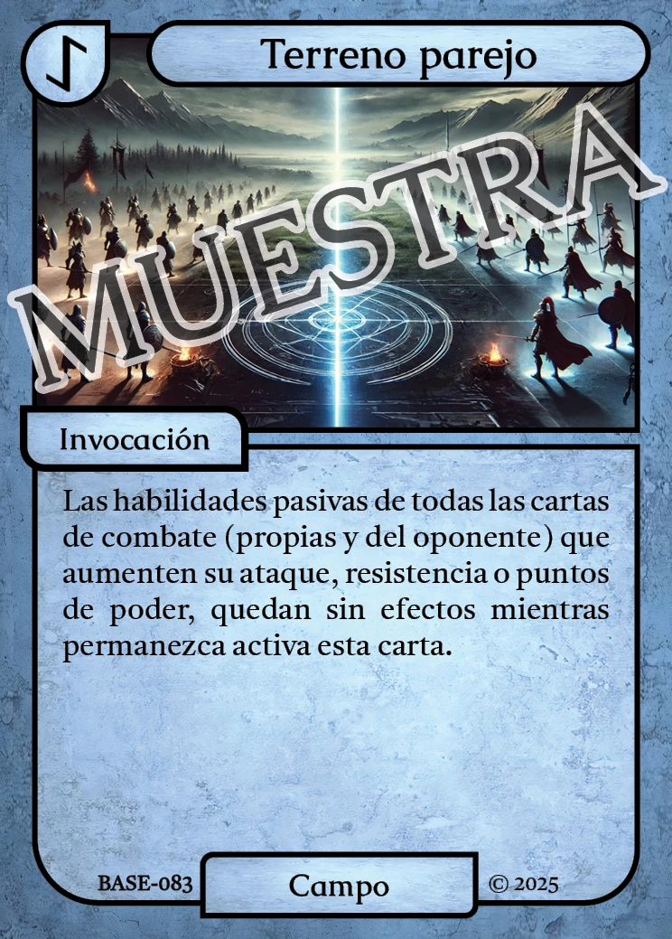Terreno parejo 「BASE 083/183」「ES」