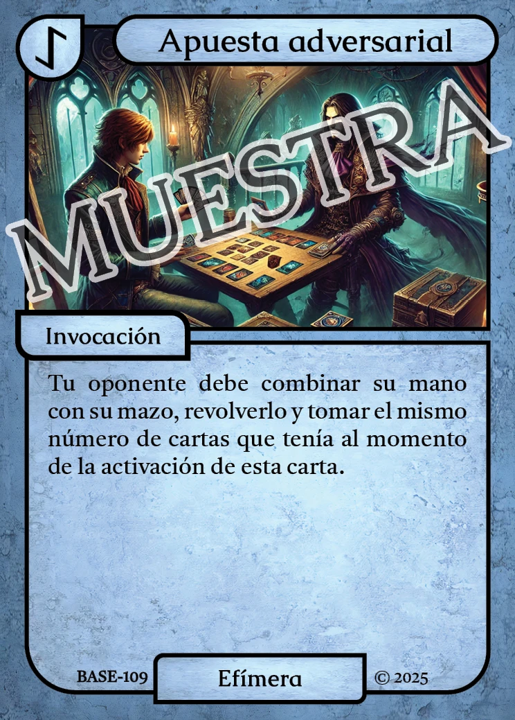 Apuesta adversarial 「BASE 109/183」「ES」