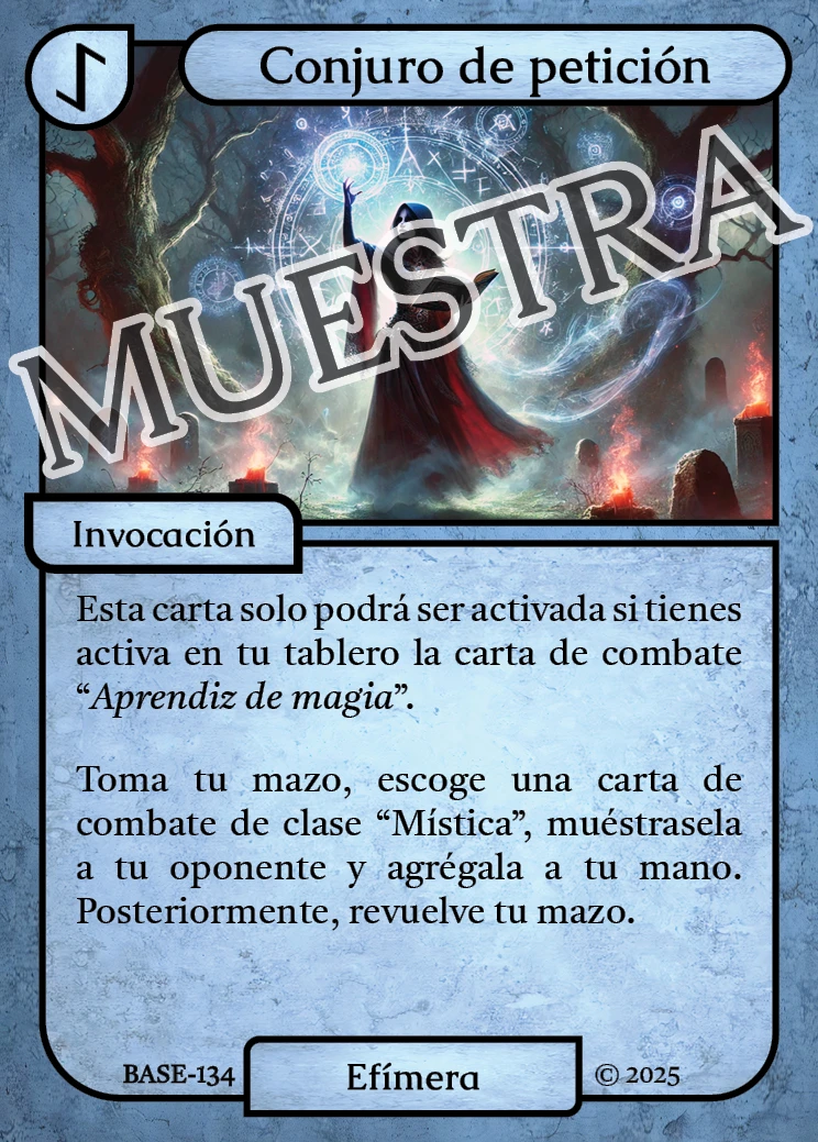 Conjuro de petición 「BASE 134/183」「ES」