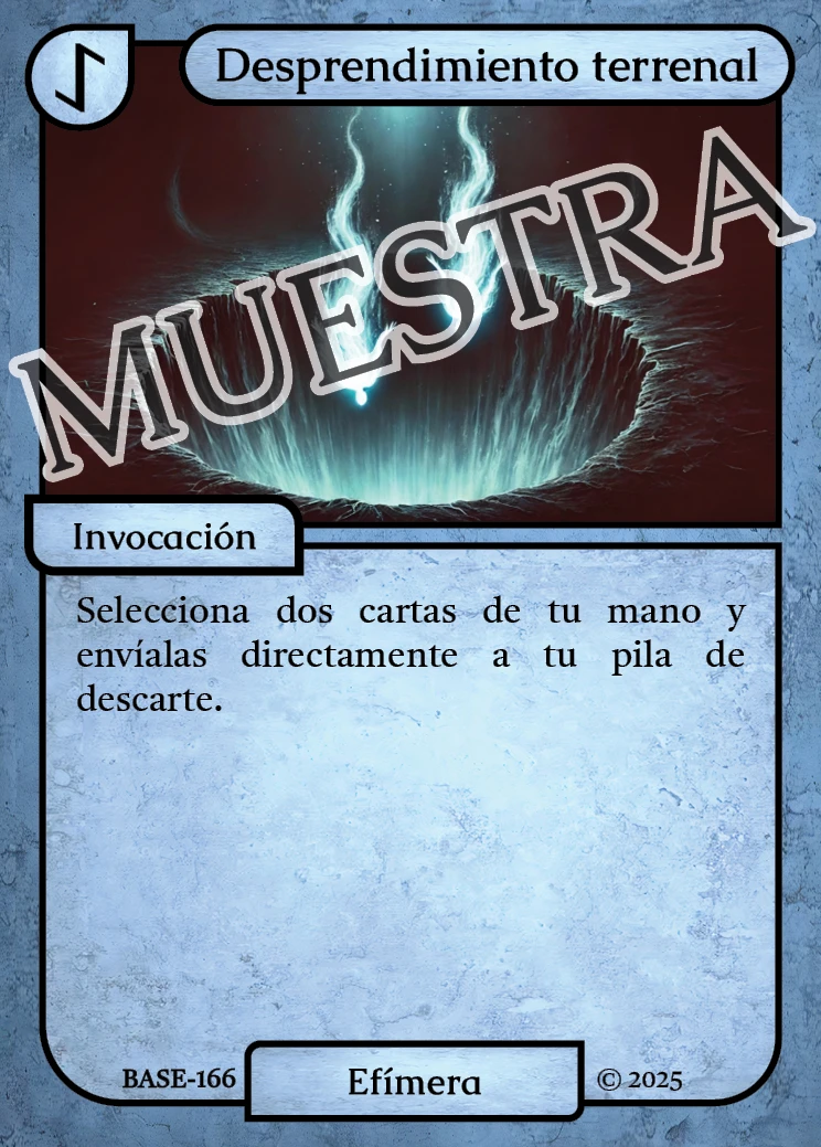Desprendimiento terrenal 「BASE 166/183」「ES」