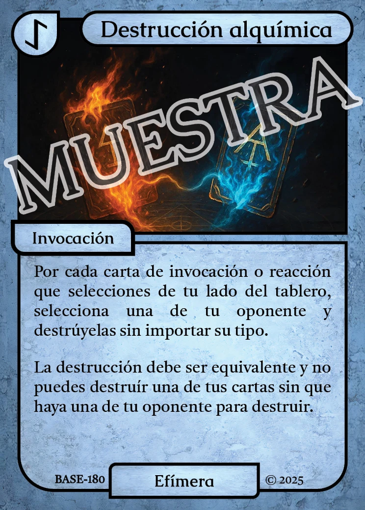 Destrucción alquímica 「BASE 180/183」「ES」