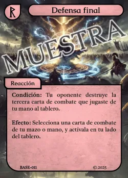 Defensa final 「BASE 011/183」「ES」