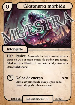 Glotonería mórbida 「BASE 014/183」「ES」