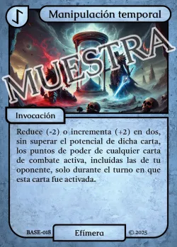 Manipulación temporal 「BASE 018/183」「ES」