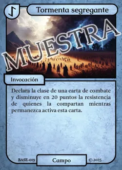 Tormenta segregante 「BASE 019/183」「ES」