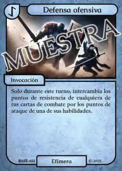 Defensa ofensiva 「BASE 021/183」「ES」