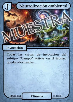 Neutralización ambiental 「BASE 024/183」「ES」
