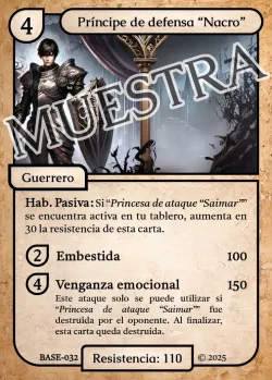 Príncipe de defensa "Nacro" 「BASE 032/183」「ES」