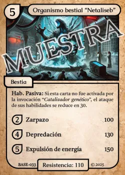 Organismo bestial "Netaliseb" 「BASE 033/183」「ES」