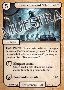 Presencia astral "Netaliseb" 「BASE 035/183」「ES」