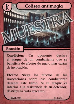 Coliseo antimagia 「BASE 039/183」「ES」