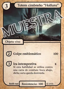 Totem cimbreño "Holfara" 「BASE 040/183」「ES」