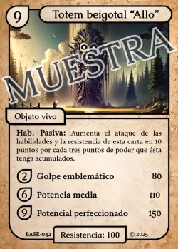 Totem beigotal "Allo" 「BASE 042/183」「ES」