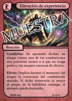 Elevación de experiencia 「BASE 043/183」「ES」