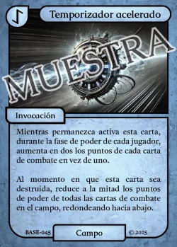 Temporizador acelerado 「BASE 045/183」「ES」