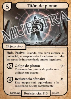 Titán de plomo #BASE-049 · Eliria
