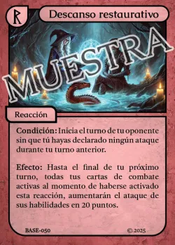 Descanso restaurativo 「BASE 050/183」「ES」