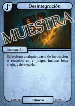 Desintegración #BASE-062 · Eliria