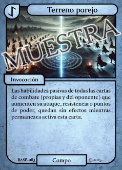Terreno parejo 「BASE 083/183」「ES」