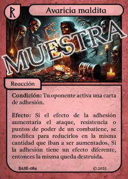 Avaricia maldita #BASE-084 · Eliria